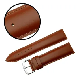 pasek-reda-24mm-gladki-brazowy-pasek-brazowe-przeszycie