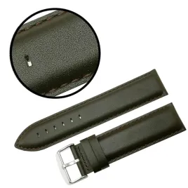 pasek-reda-24mm-xl-gladki-ciemnobrazowy-brazowe-przeszycie