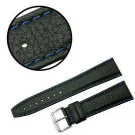 pasek-reda-24mm-xl-poljot-czarny-pasek-niebieskie-przeszycie