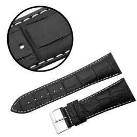 pasek-reda-28mm-krokodyl-czarny-pasek-biale-przeszycie