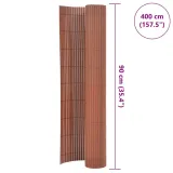 plotek-ogrodowy-pvc-90x400-brazowy-stan-nowy
