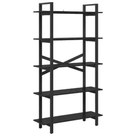 polka-na-ksiazki-czarny-dab-100-x-335-x-178-cm