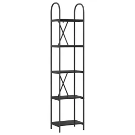 polka-na-ksiazki-czarny-dab-40-x-30-x-183-cm