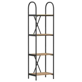 polka-na-ksiazki-dab-rzemieslniczy-40-x-30-x-146-cm