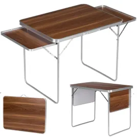 stolik-turystyczny-skladany-120x60-cm-2-polki-walizka-brazowy