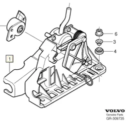 volvo-s60-v60-wybierak-korpus-zmiany-biegow-manual
