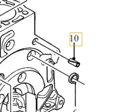 volvo-kolek-pin-centrujacy-blok-silnika-2-0d-oe-30680649
