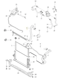 volvo-c30-c70-prawy-waz-prawa-rura-chlodnicy-wody-30741220