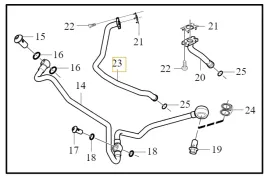 volvo-s80-v70-xc70-sciek-splyw-oleju-z-turbiny-oe-31368510