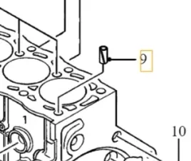volvo-kolek-pin-centrujacy-blok-silnika-2-0d-oe-8653732