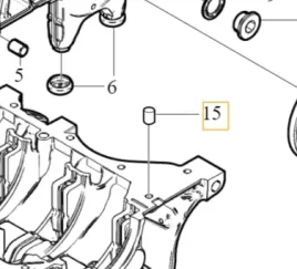 volvo-kolek-pin-centrujacy-blok-silnika-1-6d-oe-31330217