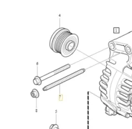 volvo-c30-v40-s40-v50-s60-v60-s80-v70-szpilka-alternatora-ucha-m10x156-oe