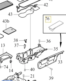 volvo-s60-iii-v60-ii-tasma-wygluszajaca-srodkowy-tunel-65x22x15mm-31217977