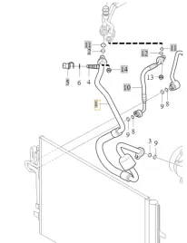 volvo-v40-v40cc-przewod-klimatyzacji-sprezarki-oe-31467911