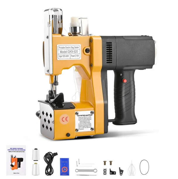 Maszyna do szycia worków GK9-520 | Zszywarka przemysłowa 190W 220V