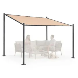 pergola-ogrodowa-tarasowa-3x3m-stalowa-altana-zadaszenie-bezowa-multigarden