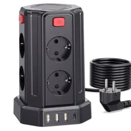 przedluzacz-listwa-antyprzepieciowa-wieza-8-gniazd-kabel-3m-usb-c-usb-a