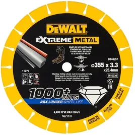 tarcza-diamentowa-extreme-metal-355-254-33mm-dw-dt40257