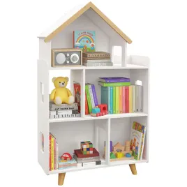 zonekiz-regal-na-zabawki-i-ksiazki-domek-3-poziomy-drewno