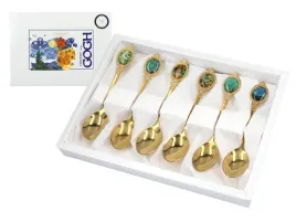 carmani-6x-lyzeczki-deserowe-pozlacane-24k-van-gogh-13-cm