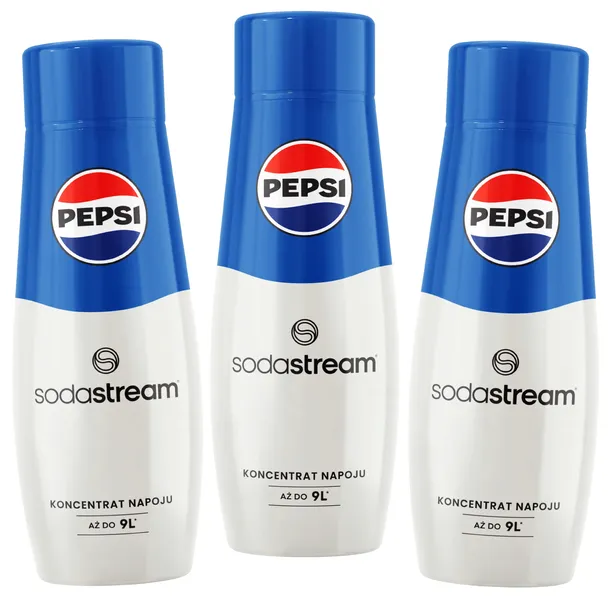 SODASTREAM Syrop Koncentrat PEPSI Cola do Wody Gazowanej 3 szt. x 440 ml