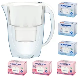 dzbanek-filtrujacy-aquaphor-amethyst-28-l-6-wkladow-3-3mg-bialy
