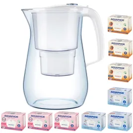 dzbanek-filtrujacy-aquaphor-onyx-42-l-9-wkladow-3mg-3h-3-bialy-zestaw