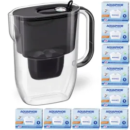 dzbanek-filtrujacy-wode-aquaphor-fresh-32l-czarny-z-10-wkladami-maxfor