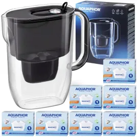 dzbanek-filtrujacy-wode-aquaphor-fresh-32l-czarny-z-7-wkladami-maxfor