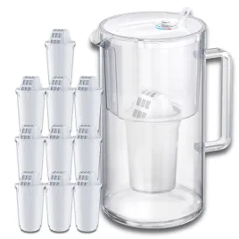 dzbanek-filtrujacy-szklany-aquaphor-nord-25l-10-wklady-a5-350l-bialy
