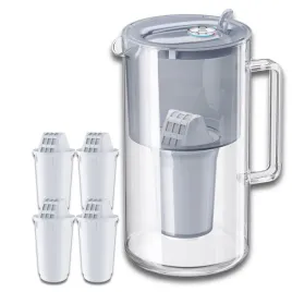 dzbanek-filtrujacy-szklany-aquaphor-nord-25l-4-wklady-a5-350l-szary