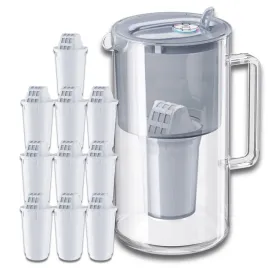 dzbanek-filtrujacy-szklany-aquaphor-nord-25l-10-wkladow-a5-350l-szary