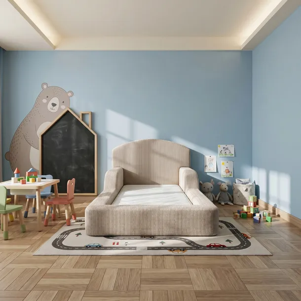 Łóżko dziecięce piankowe + materac , producent