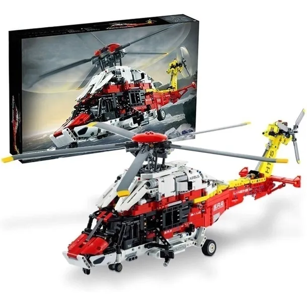 Klocki Konstrukcyjne Helikopter Ratunkowy Zestaw Do Budowania Jak Lego Prezent