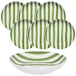 komplet-talerzy-20-cm-6-szt-ligne-zielone-deserowe-male-zastawa-stolowa