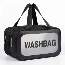 kosmetyczka-czarna-wodoodporna-dwukomorowa-washbag-podroz-i-silownia
