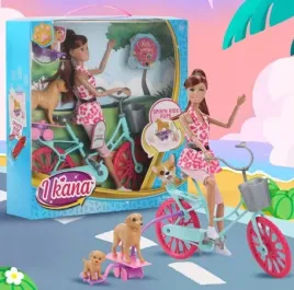 lalka-na-rowerze-z-psami-rower-dla-lalki-psy-zwierzeta-rolki