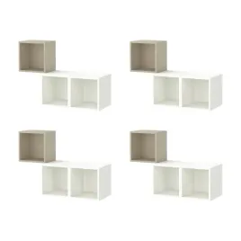 4-szt-kombinacja-szafek-sciennych-bezowy-bialy-105x35x70-eket