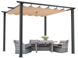 pergola-ogrodowa-3x3-tarasowa-metalowa-altana-zadaszenie-szara-dach-bezowy