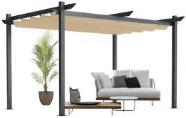 pergola-ogrodowa-3x4-tarasowa-metalowa-altana-zadaszenie-szara-dach-bezowy