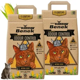 super-benek-corn-cat-odour-control-zwirek-kukurydziany-zbrylajacy-2x10l