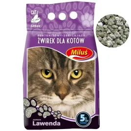 super-benek-milus-zwirek-bentonitowy-zbrylajacy-lawenda-dla-kota-kuweta-5l