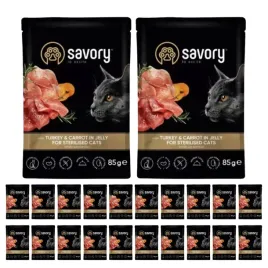 savory-karma-mokra-dla-kota-indyk-z-marchewka-22x85-g