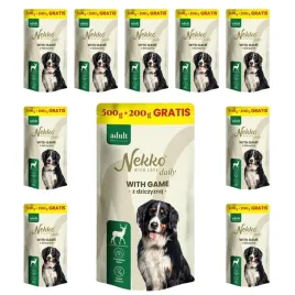 nekko-daily-karma-mokra-dla-psa-dziczyzna-zestaw-10x500-200g