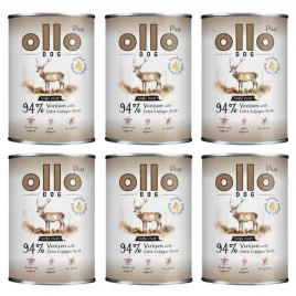 ollo-plus-dog-karma-mokra-dla-psa-kolagen-jelen-zestaw-6x400g