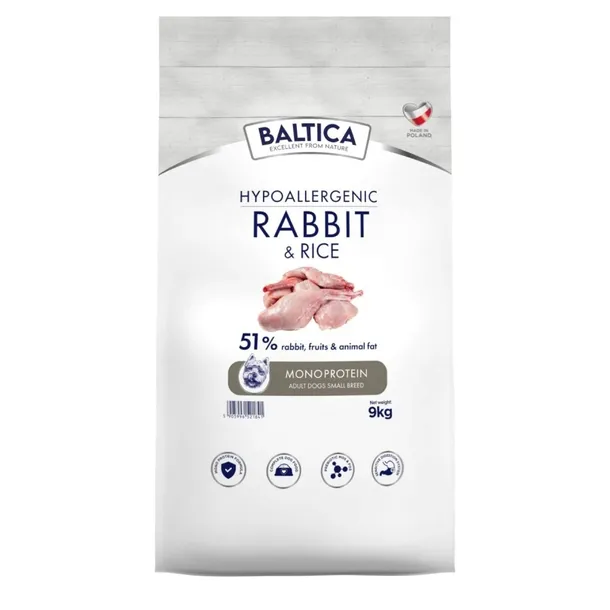 Baltica Nutraceutic Królik i ryż karma dla psa ras małych 9kg