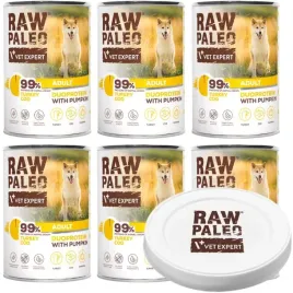 raw-paleo-adult-duoprotein-6-x-400g-mokra-karma-dla-psa-indyk-dorsz