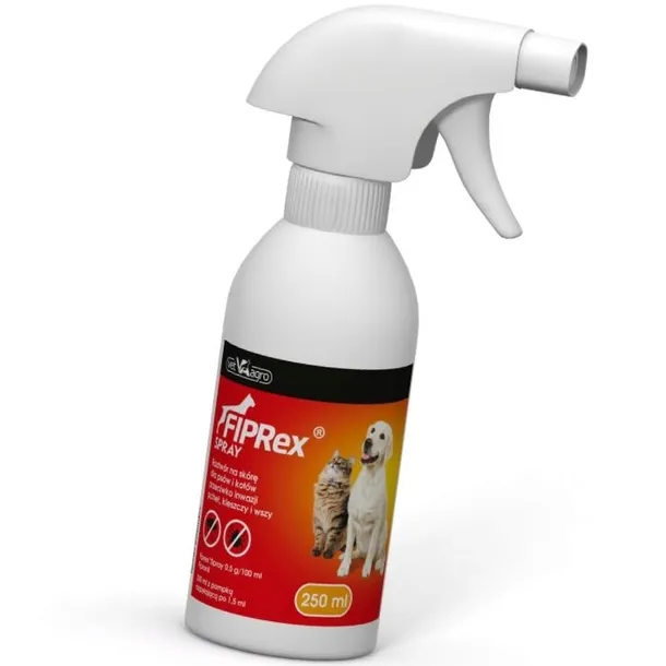 Fiprex Spray dla psów i kotów na pchły kleszcze 250 ml