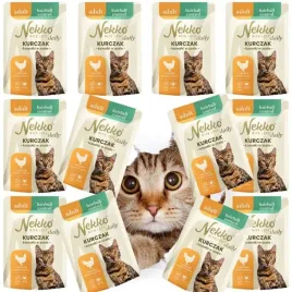nekko-daily-dla-kota-adult-hairball-control-kurczak-kawalki-w-sosie-12x-85g