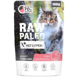 raw-paleo-adult-sterilised-cat-pork-100g-monoproteinowa-wieprzowina